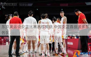 东京奥运会女篮比赛赛程揭晓,中国女篮首战波多黎各队