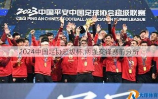 2024中国足协超级杯,两强交锋赛前分析