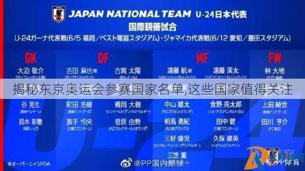 揭秘东京奥运会参赛国家名单,这些国家值得关注